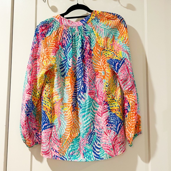 Lilly Pulitzer Multi Colored Elsa Top Size Small - Picture 3 of 3